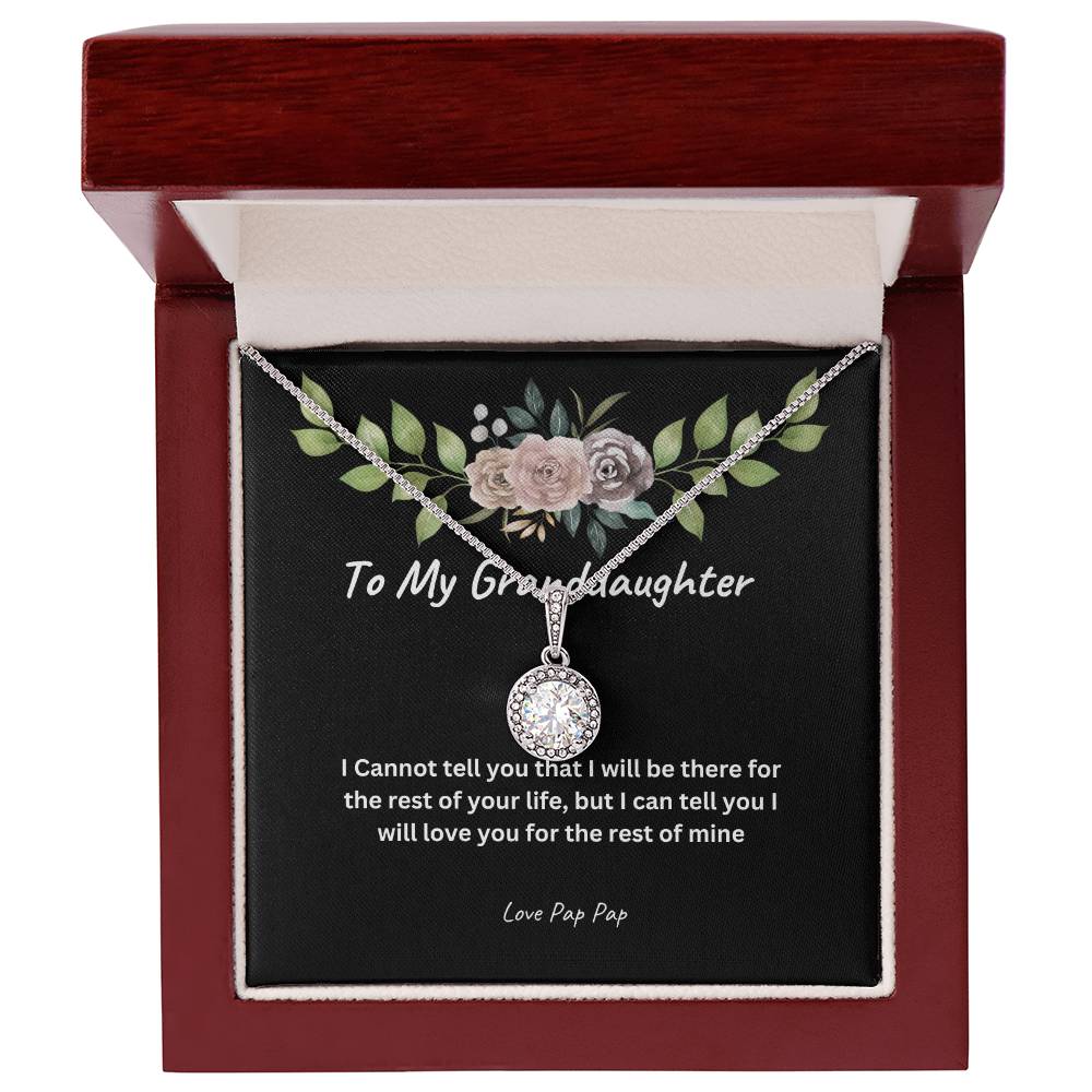 To My Granddaughter Love Pap Pap/Eternal Hope Necklace