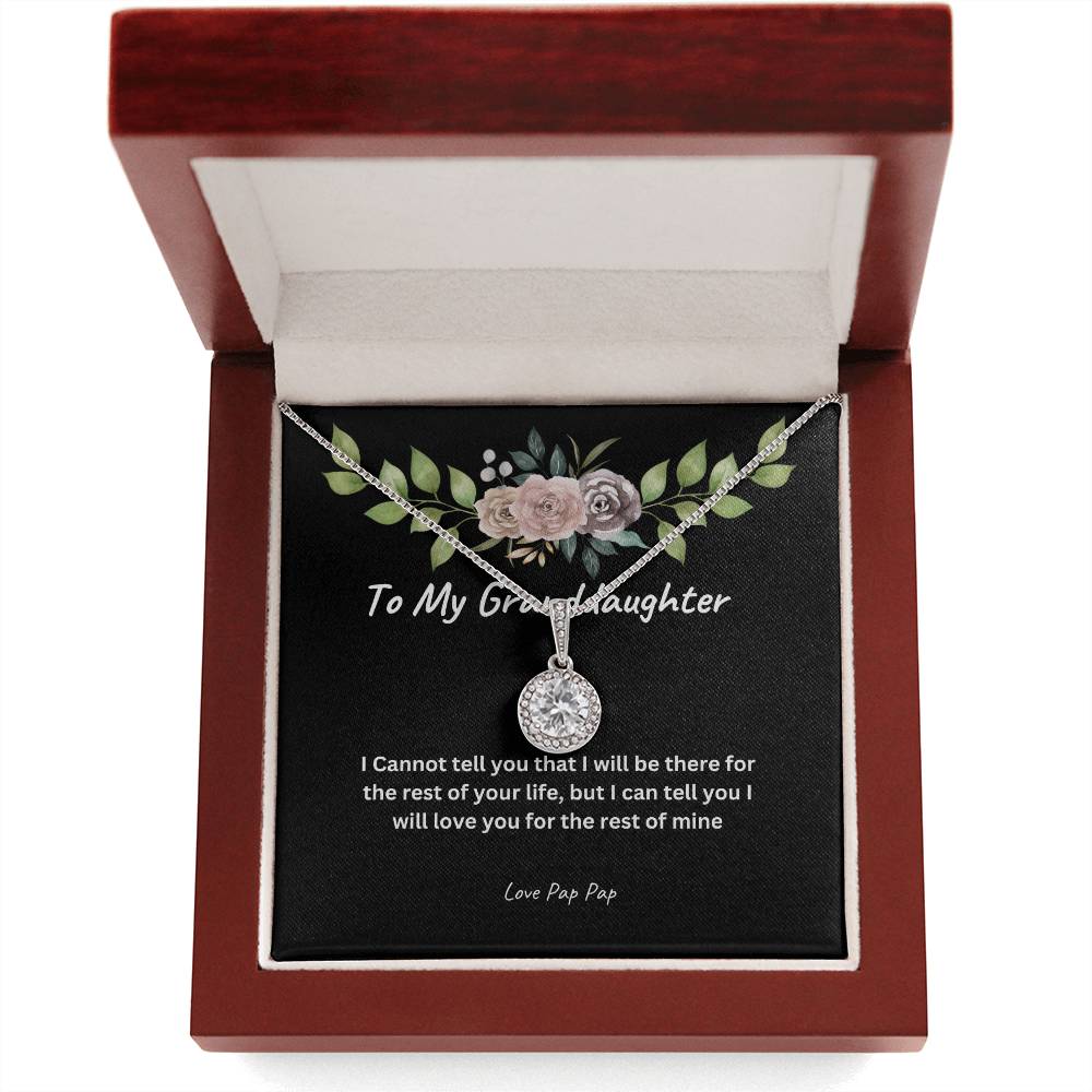 To My Granddaughter Love Pap Pap/Eternal Hope Necklace