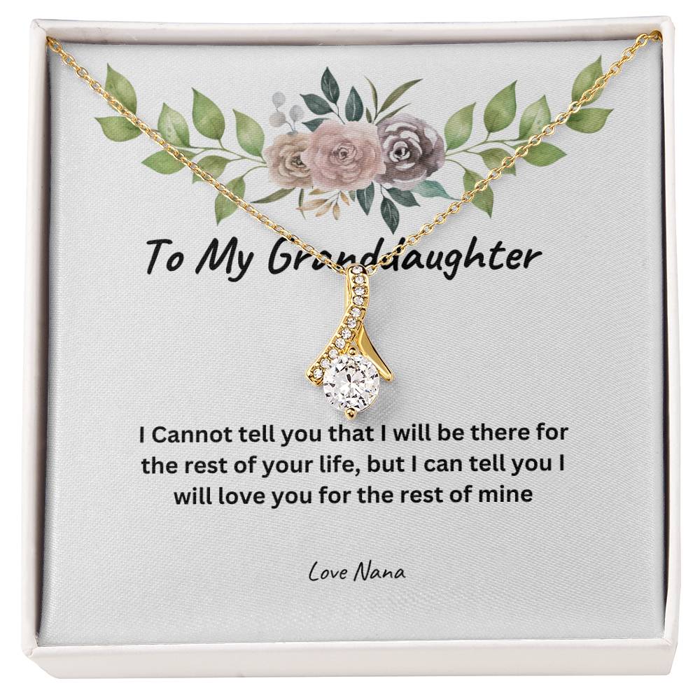 To My Granddaughter Love Nana/ Alluring Beauty Necklace