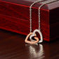 Granddaughter Interlocking Heart Necklace