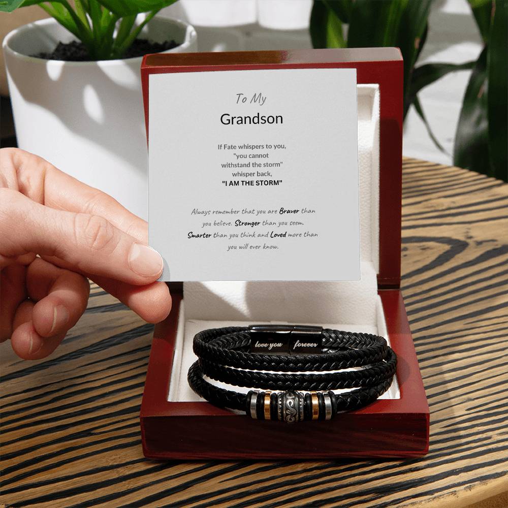 To My Grandson/ Love You Forever Bracelet